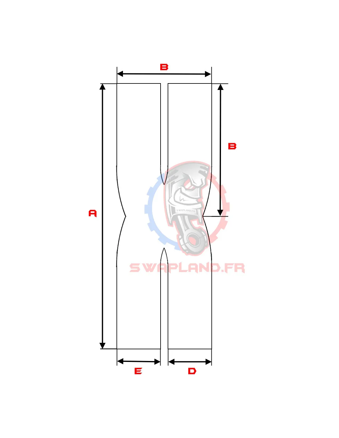 X-Pipe en Inox pour ligne d'échappement
